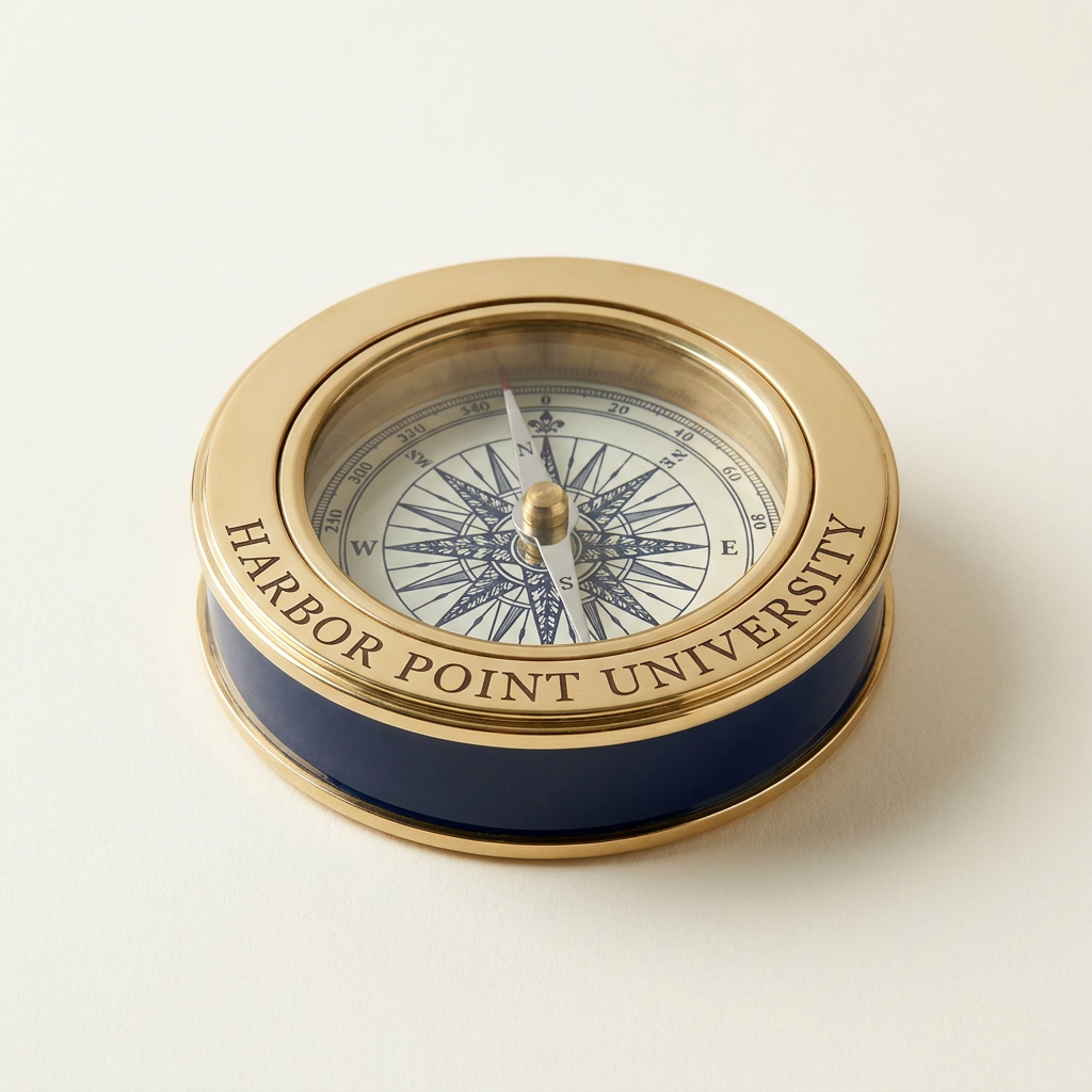 Brass Compass Paperweight
